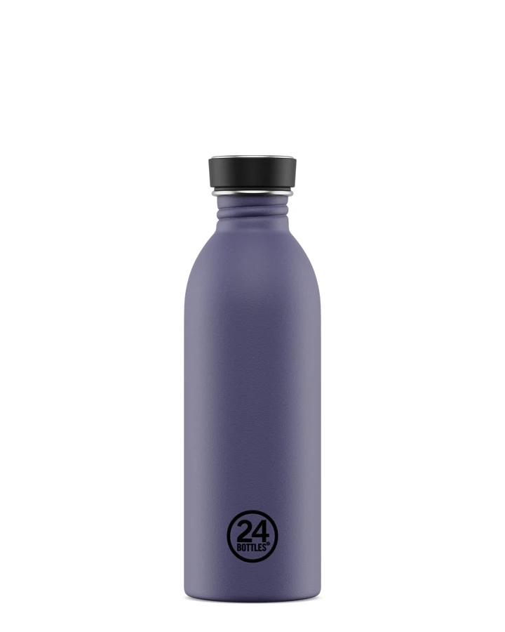 Trinkflasche aus Edelstahl 500 ml, lila, personalisierbar, Urban Bottle Dusk - 24Bottles