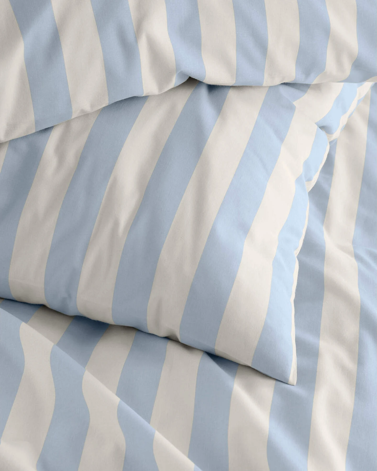 hessnatur Renforcé Bettwäsche-Set CANNES aus Bio-Baumwolle - blau - Größe 155x220 / 40x80 cm – Ansicht 4
