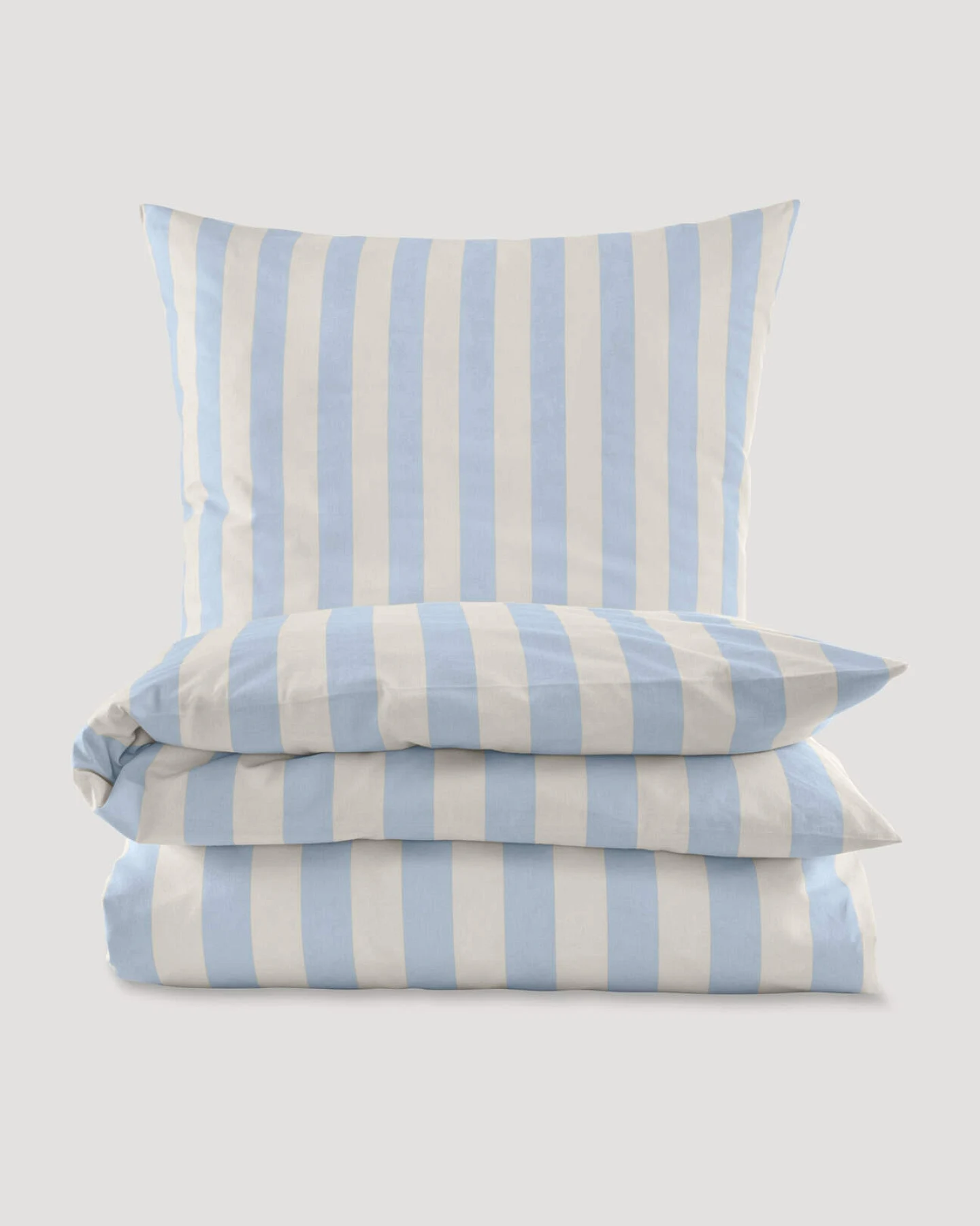 hessnatur Renforcé Bettwäsche-Set CANNES aus Bio-Baumwolle - blau - Größe 240x220 / 2x80x80 cm – Ansicht 3