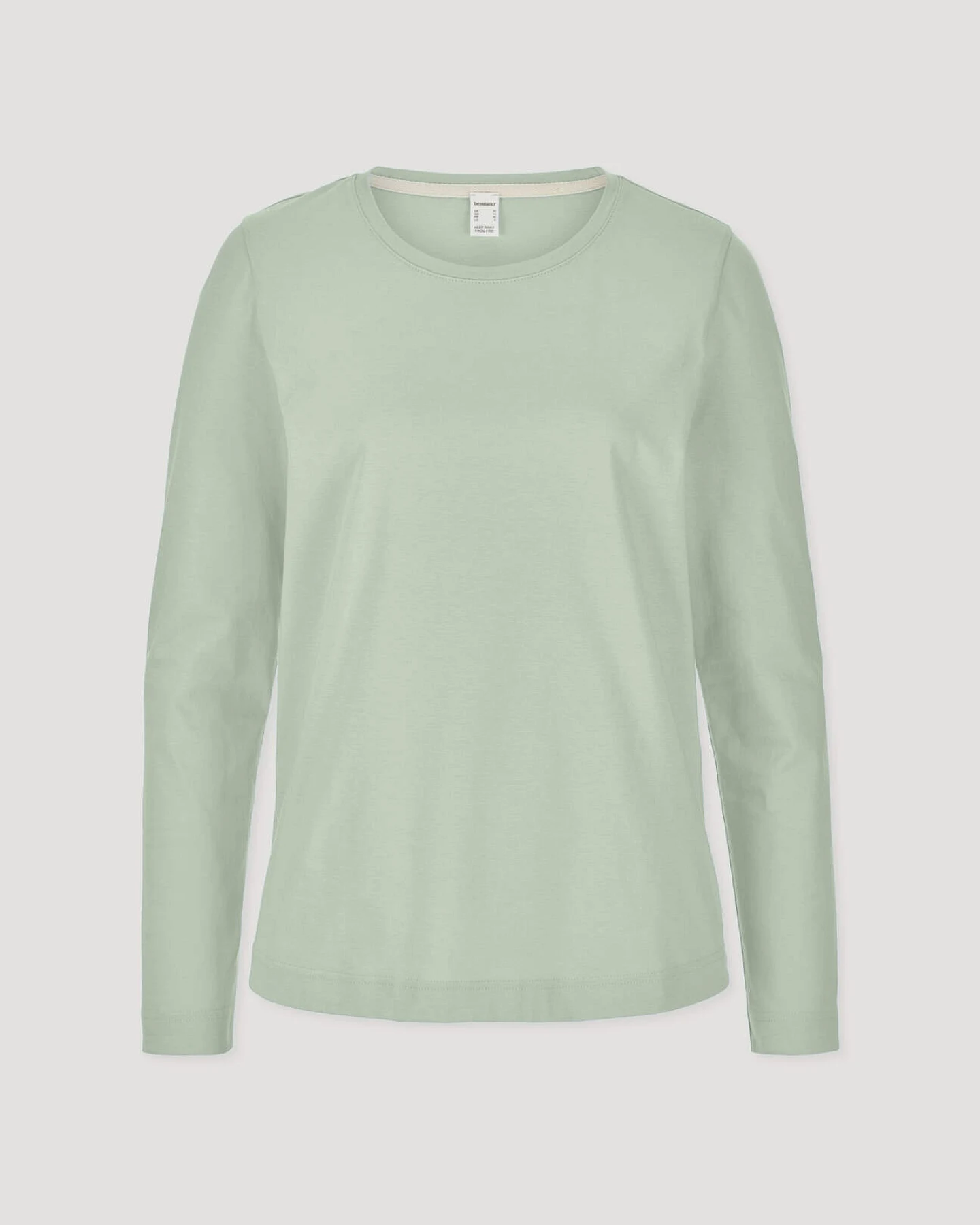 hessnatur Damen Schlaf Shirt PURE COTTON aus Bio-Baumwolle - grün - Größe 34 – Ansicht 3