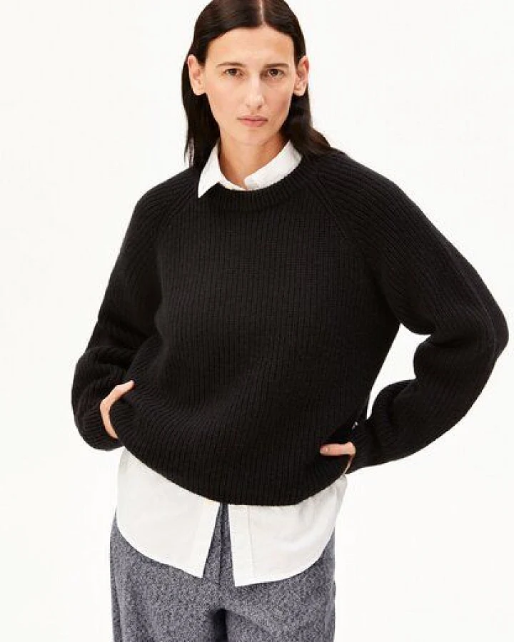 ARMEDANGELS RIB KNIT Damen Strickpullover aus Bio-Woll Mix