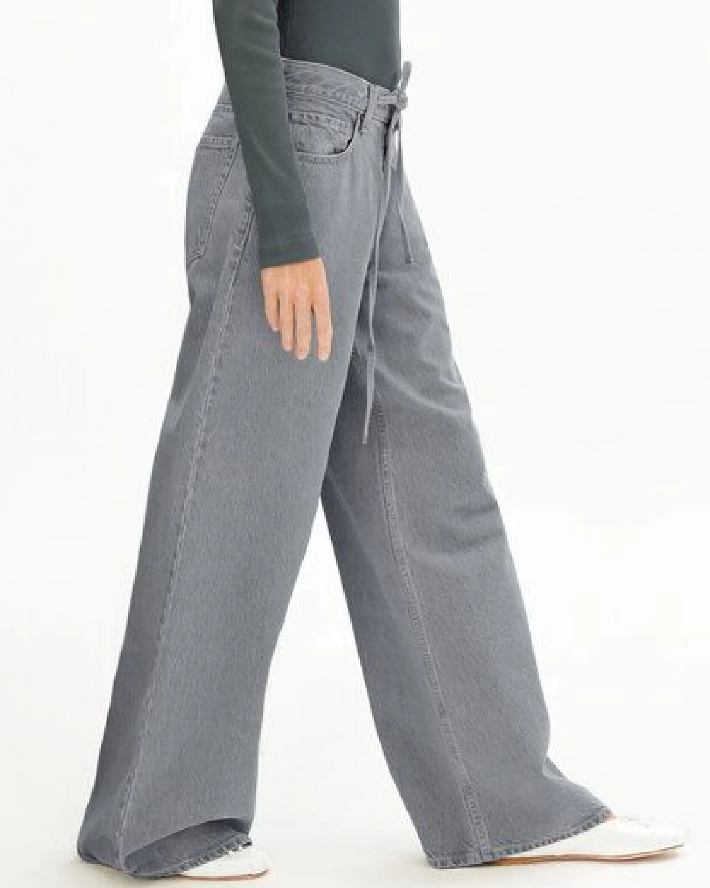 ARMEDANGELS ASTRAEAAS Damen Wide Leg Mid Waist aus Lyocell Baumwoll Mix – Ansicht 4