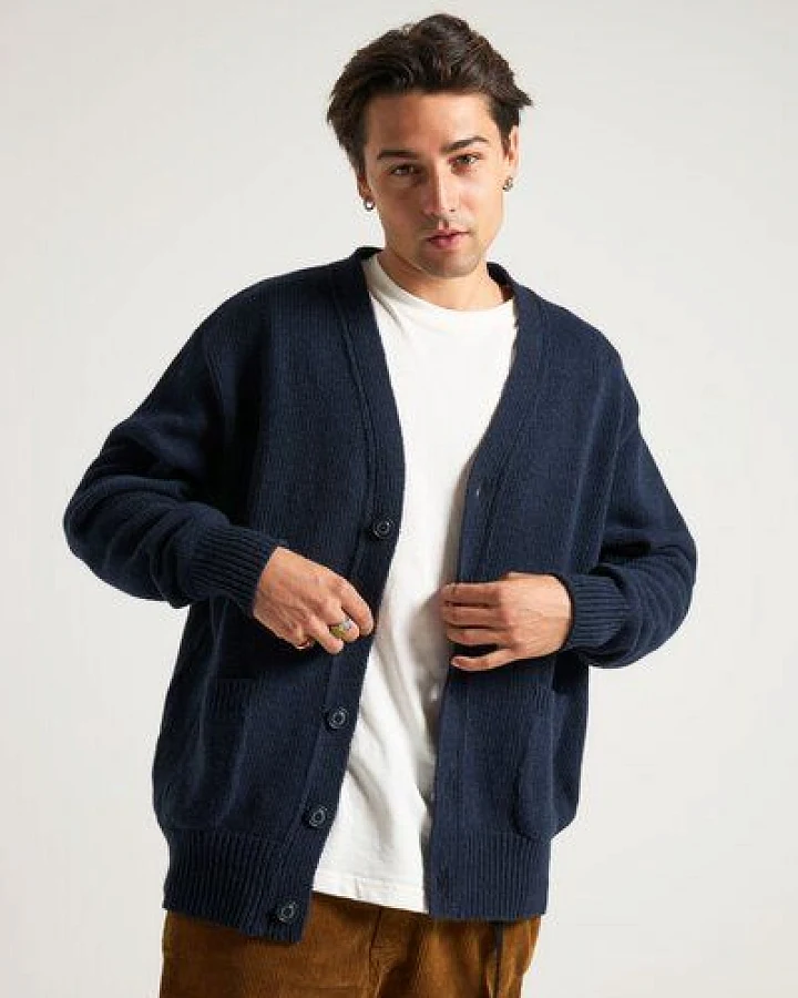 Trendsplant Relleu Cardigan Dark Navy