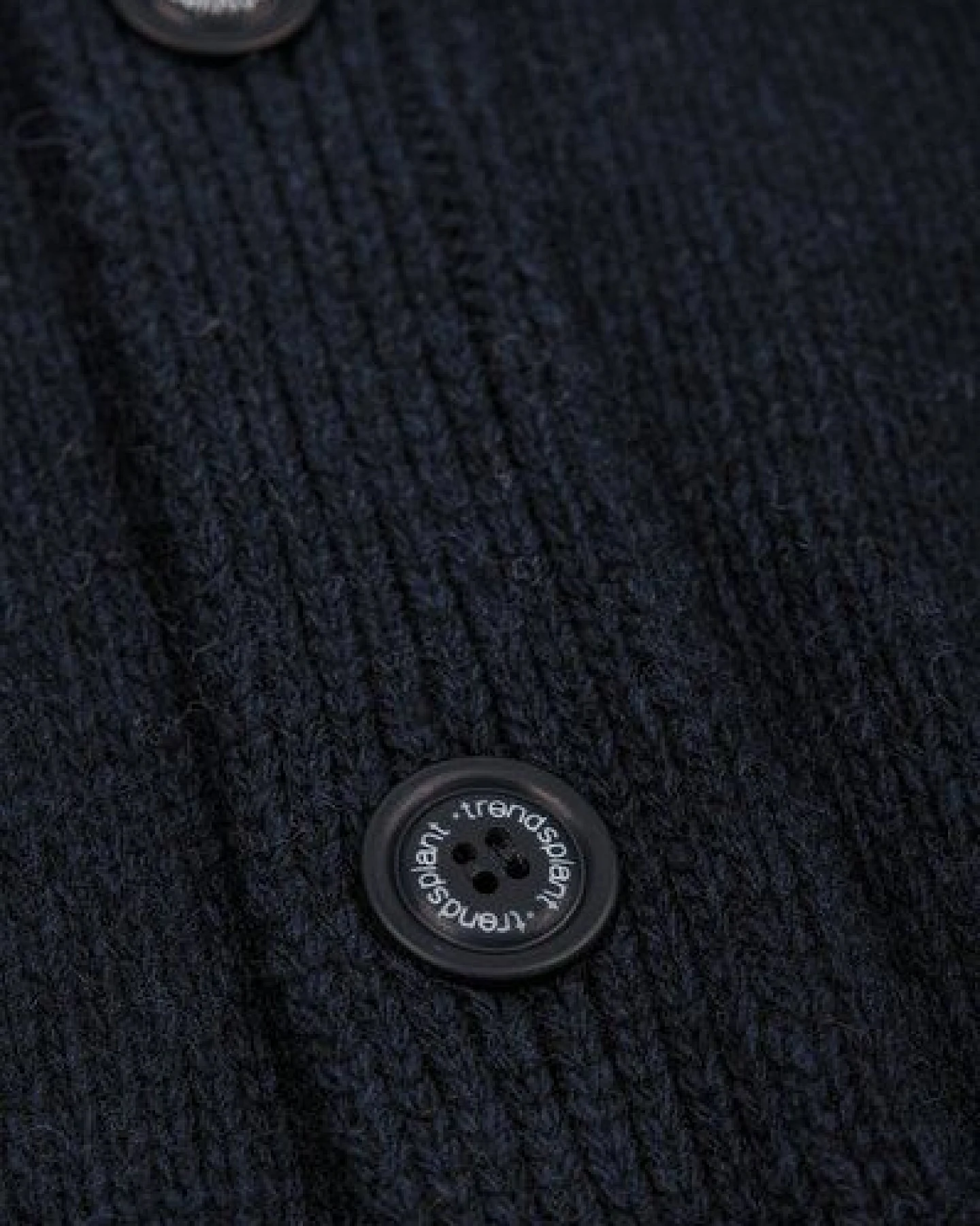 Trendsplant Relleu Cardigan Dark Navy – Ansicht 4