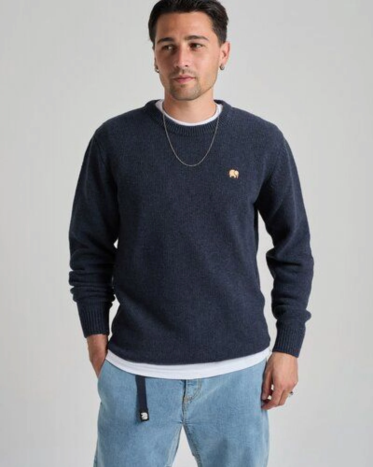 Trendsplant Sella Knit Blazer Navy – Ansicht 4