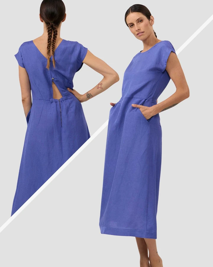 Produktseite: Kleid Tinto Midi Blau