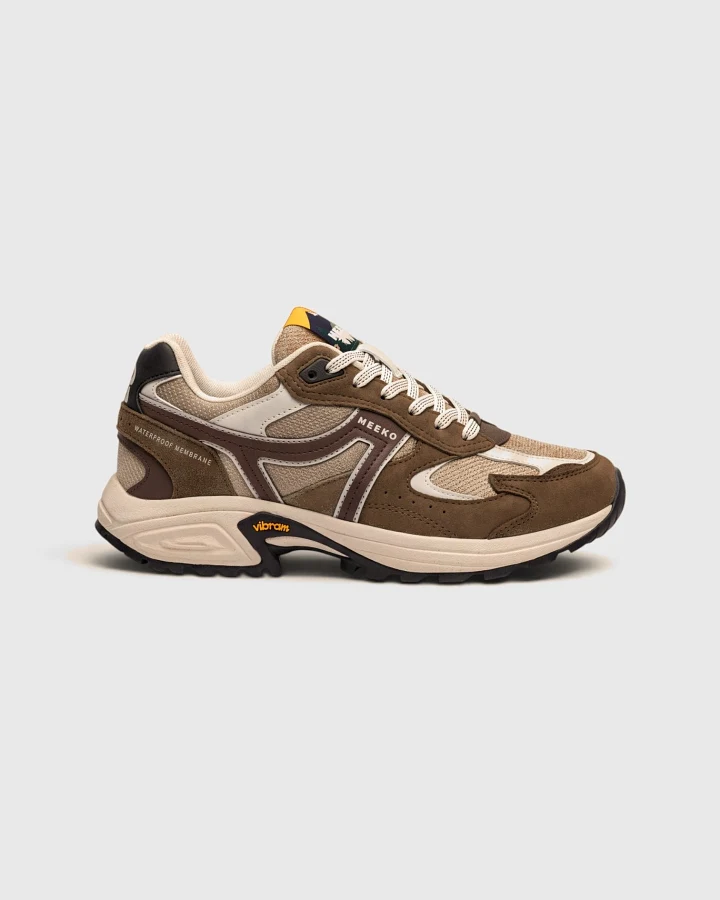 MEEKO Herren vegan Sneaker Capra Lucallaccio Braun