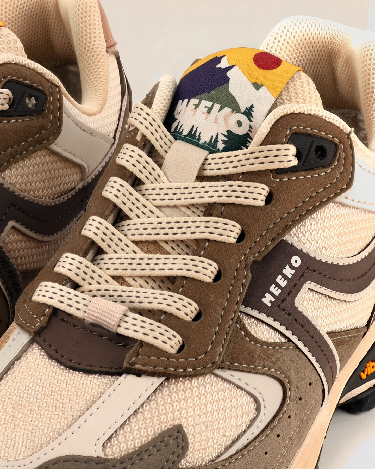 MEEKO Herren vegan Sneaker Capra Lucallaccio Braun – Ansicht 2