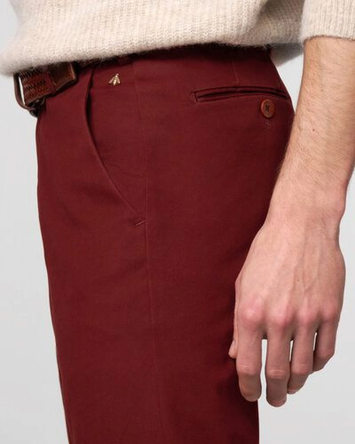 MEYER SUPER-STRETCH BAUMWOLL-KASCHMIR-CHINO – Ansicht 4