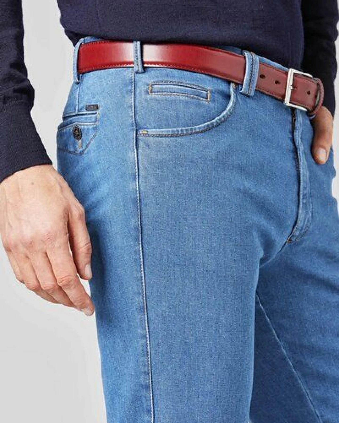 MEYER Super-Stretch Tencel-Denimchino – Ansicht 4