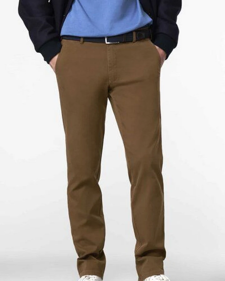 MEYER Chino im Canvas-Look