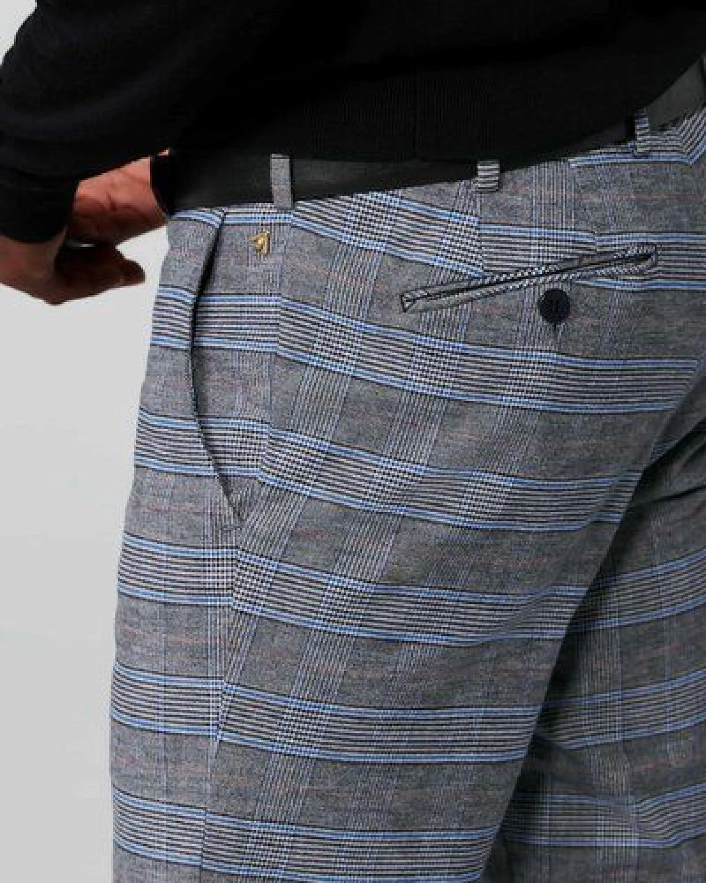 MEYER Wool Look "Prince of Wales" Chino – Ansicht 4