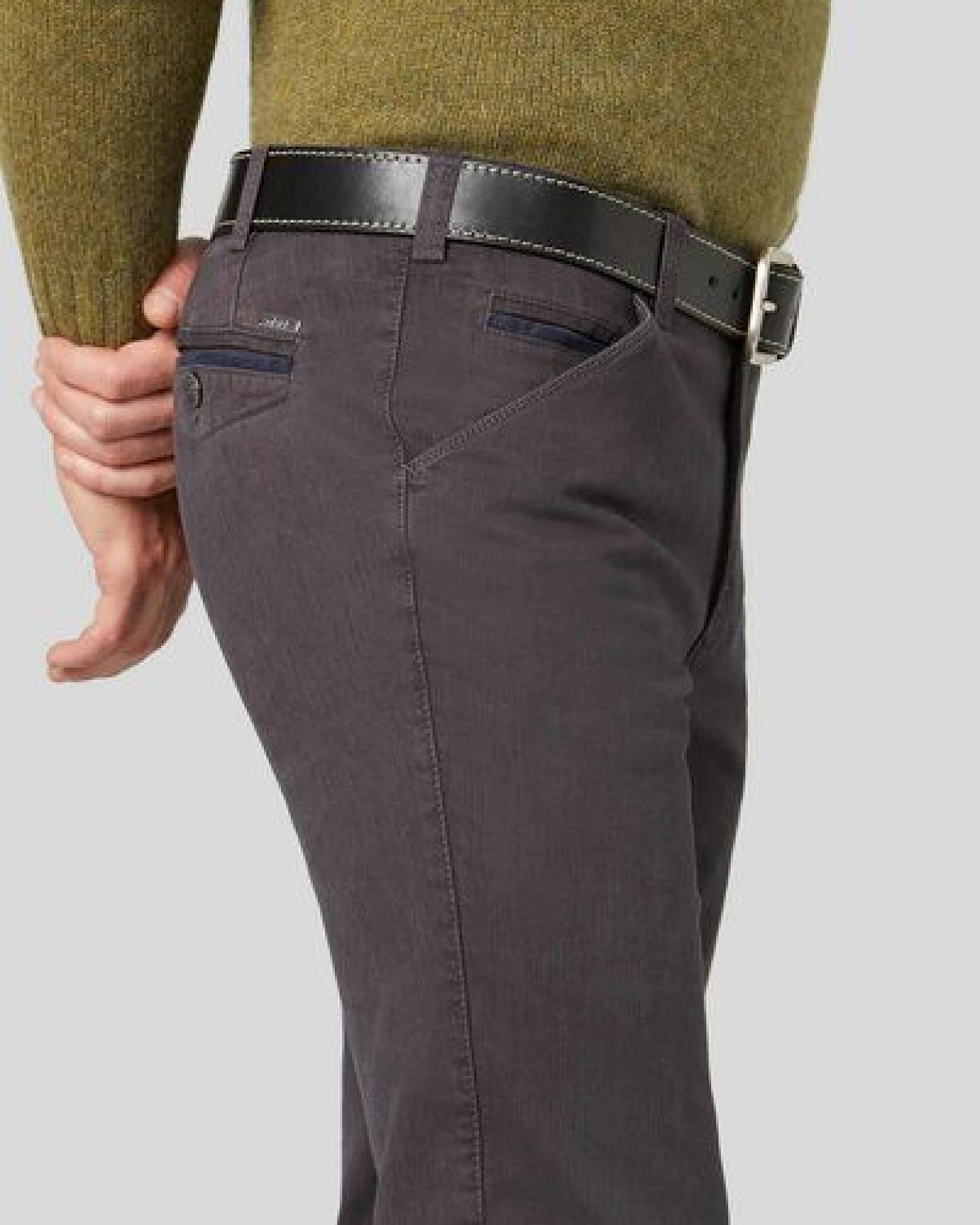 MEYER THERMO BI-COLOUR BAUMWOLL-CHINO – Ansicht 4