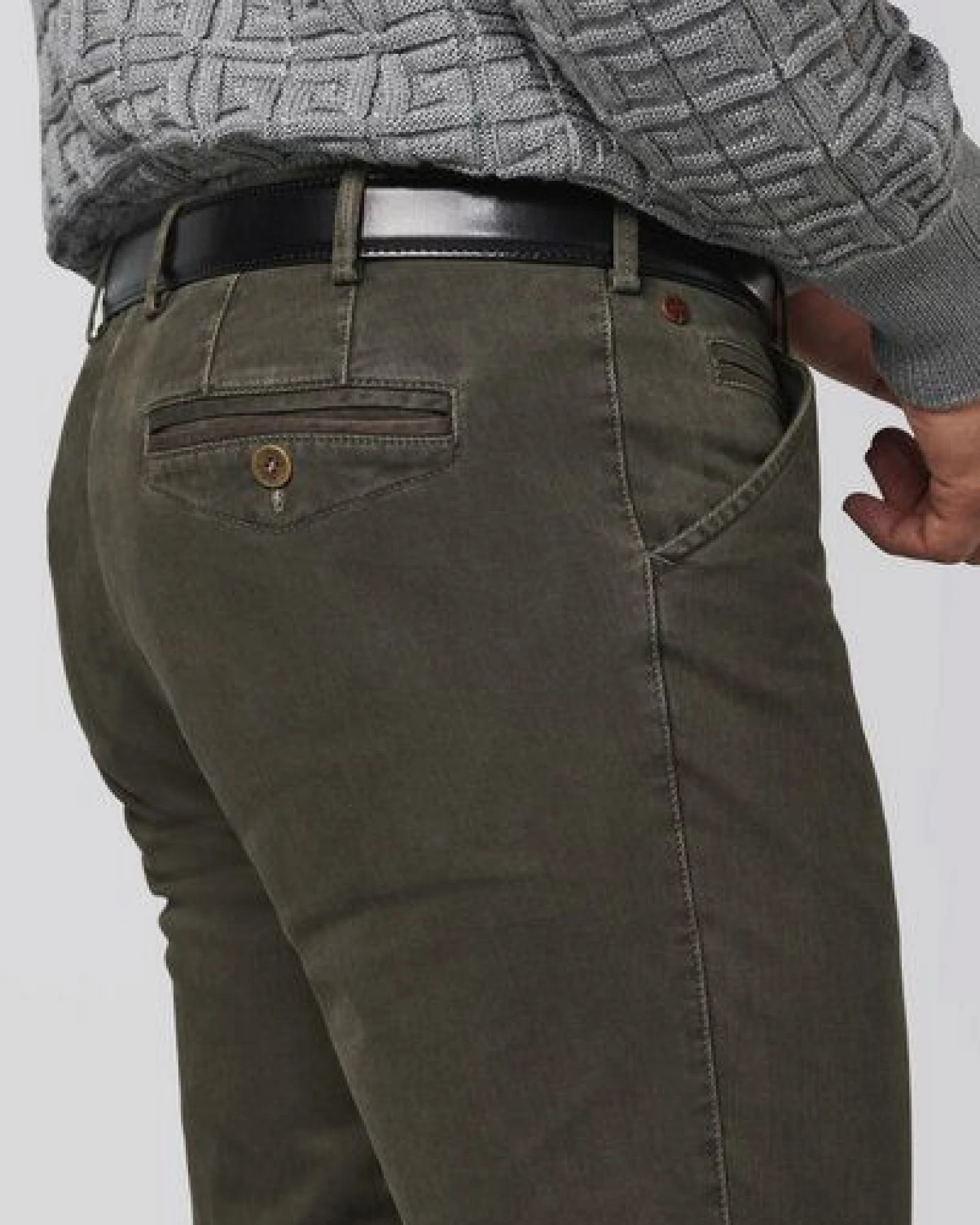 MEYER THERMO BI-COLOUR BAUMWOLL-CHINO – Ansicht 4