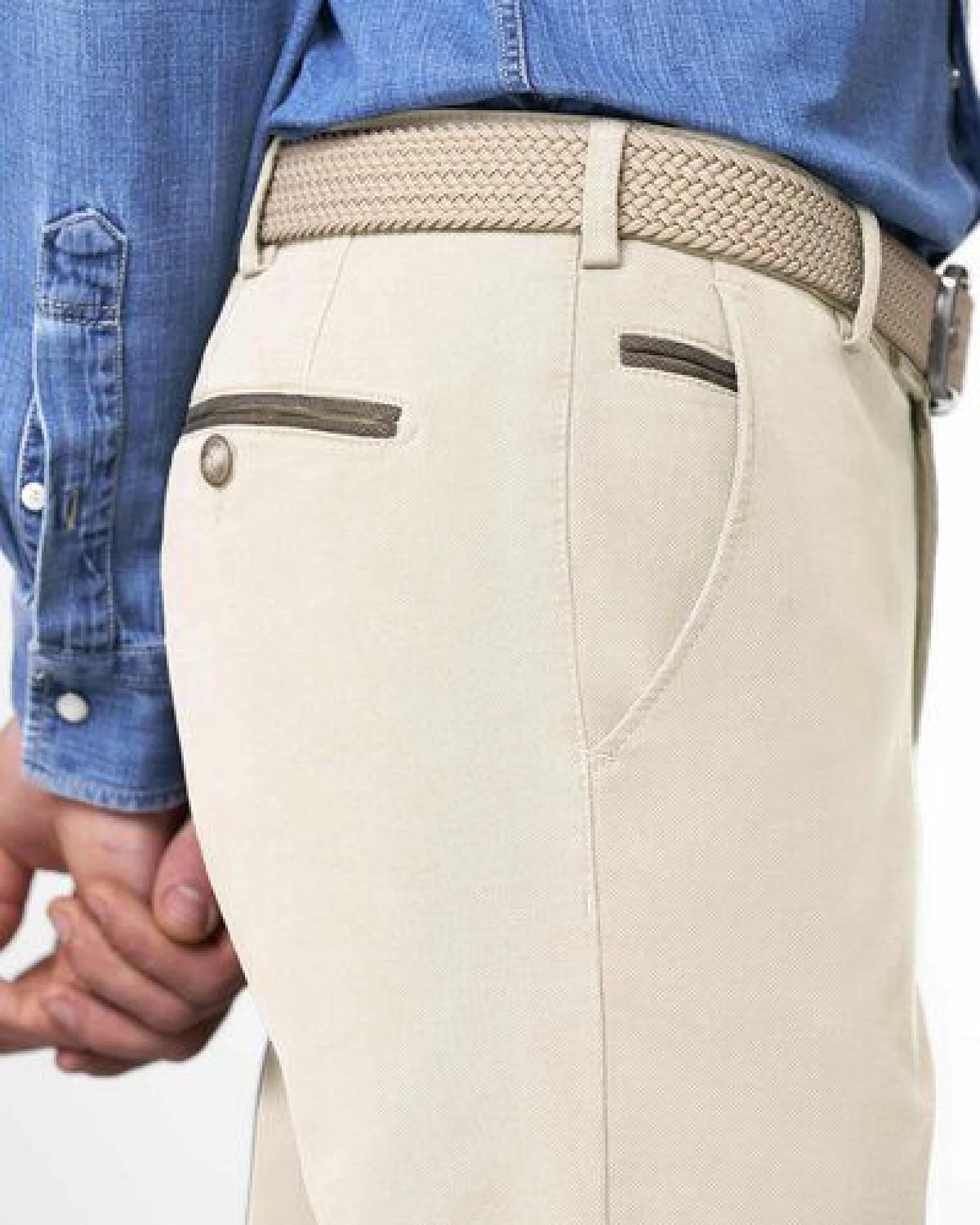 MEYER Chino im Canvas-Look – Ansicht 4