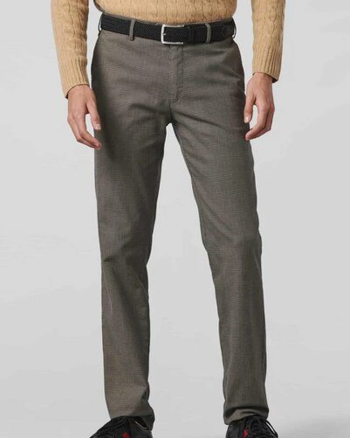 MEYER GLENCHECK BAUMWOLL CHINO