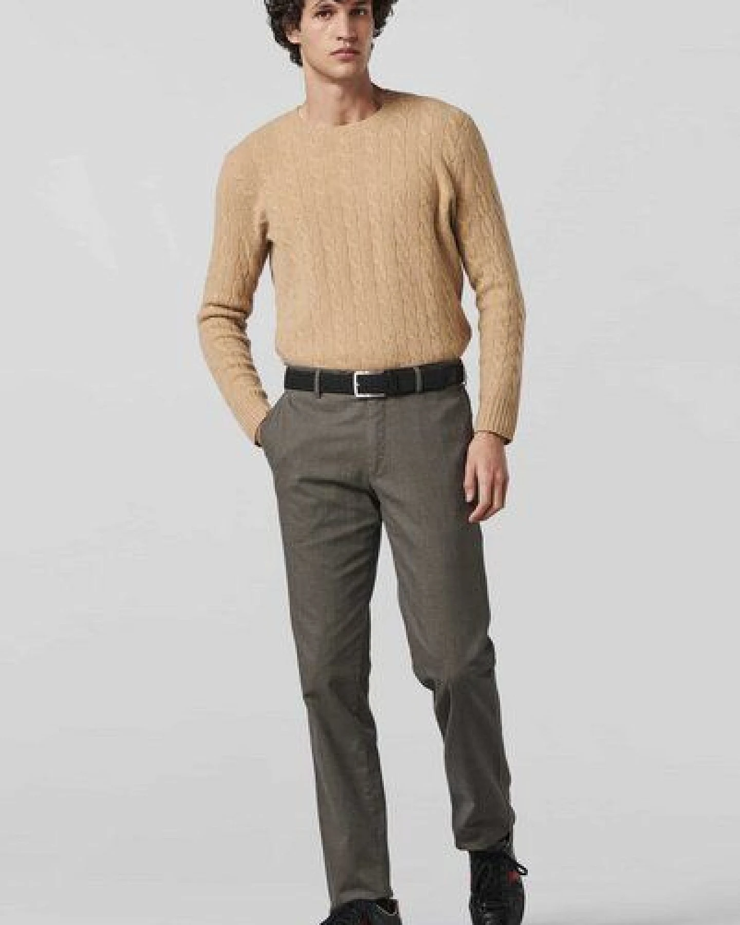 MEYER GLENCHECK BAUMWOLL CHINO – Ansicht 2