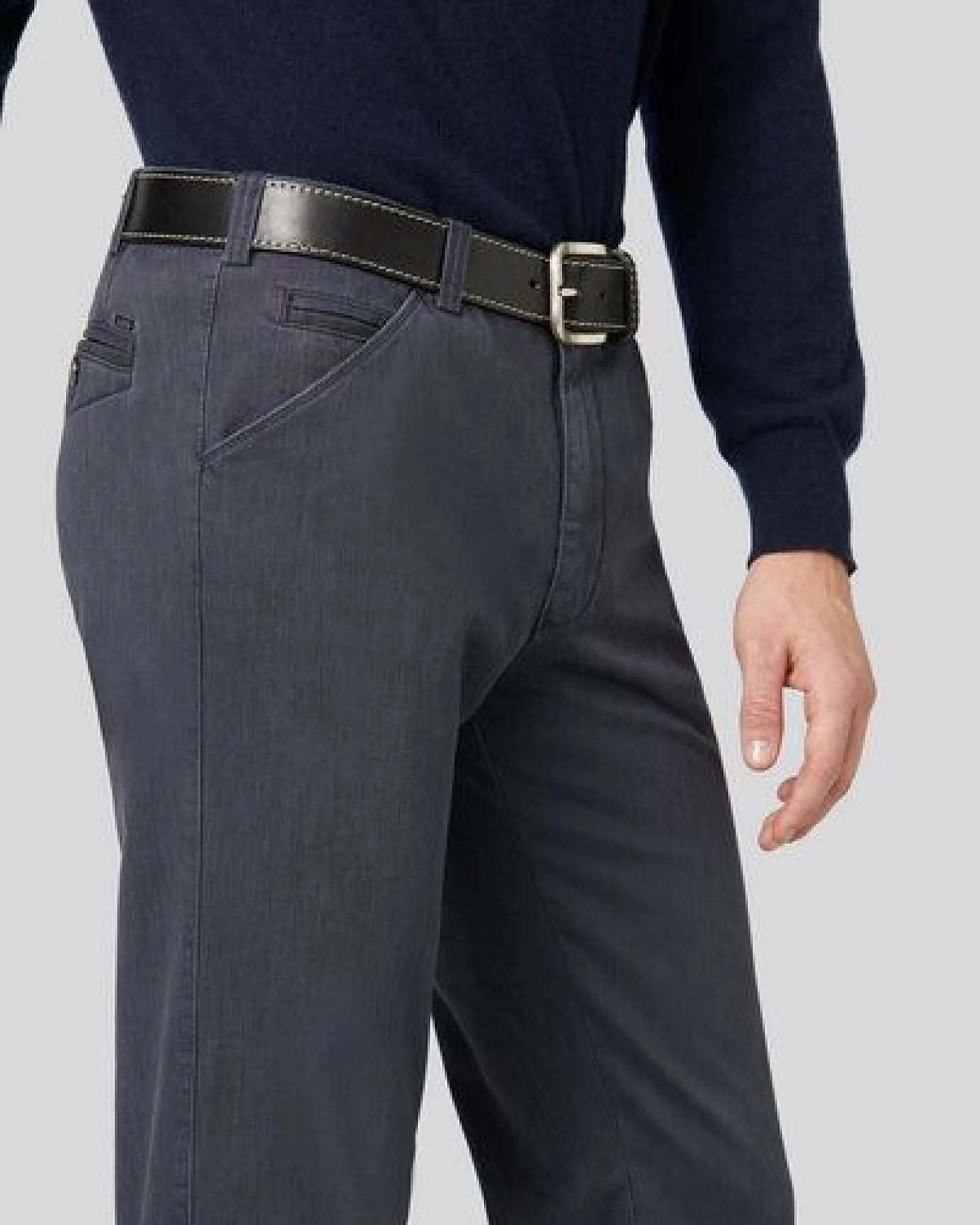 MEYER THERMO BI-COLOUR BAUMWOLL-CHINO – Ansicht 4
