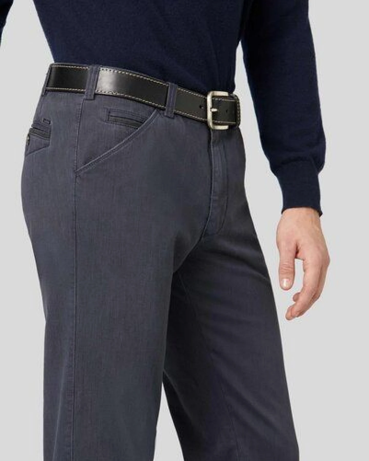 MEYER THERMO BI-COLOUR BAUMWOLL-CHINO – Ansicht 4