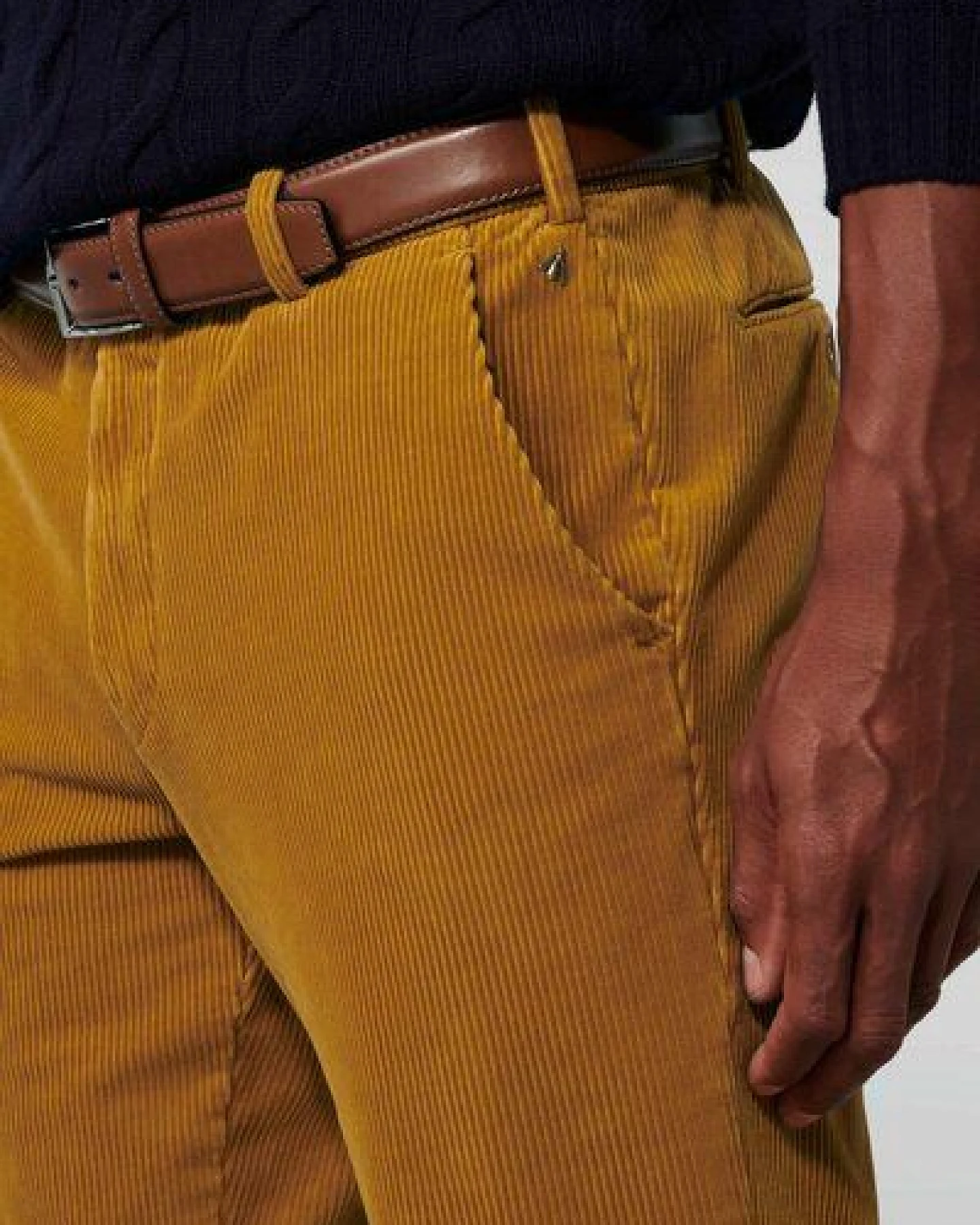 MEYER Superstretch Premium Cord Chino – Ansicht 4