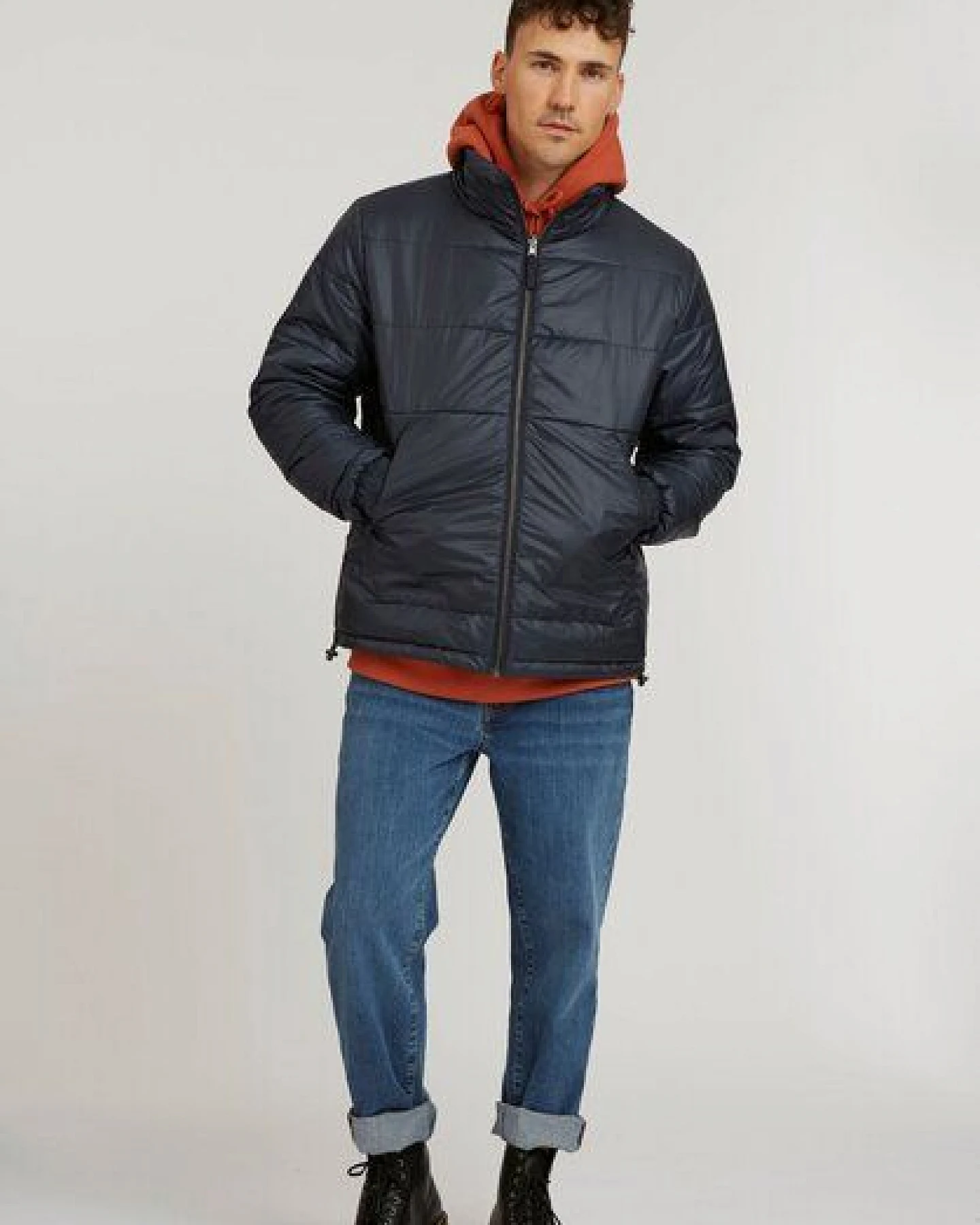 ThokkThokk Herren Kapok-Wendejacke TT2026 mit Kapok-Füllung inkl. Beanie – Ansicht 3