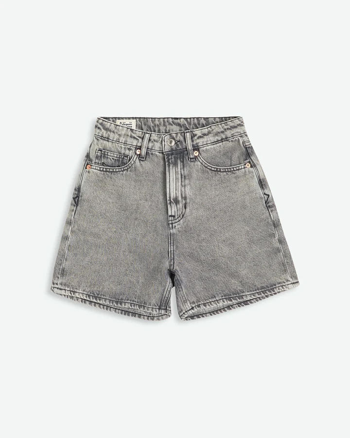 Kings of Indigo Damen vegan Shorts Liora Well Grey Mid Marble