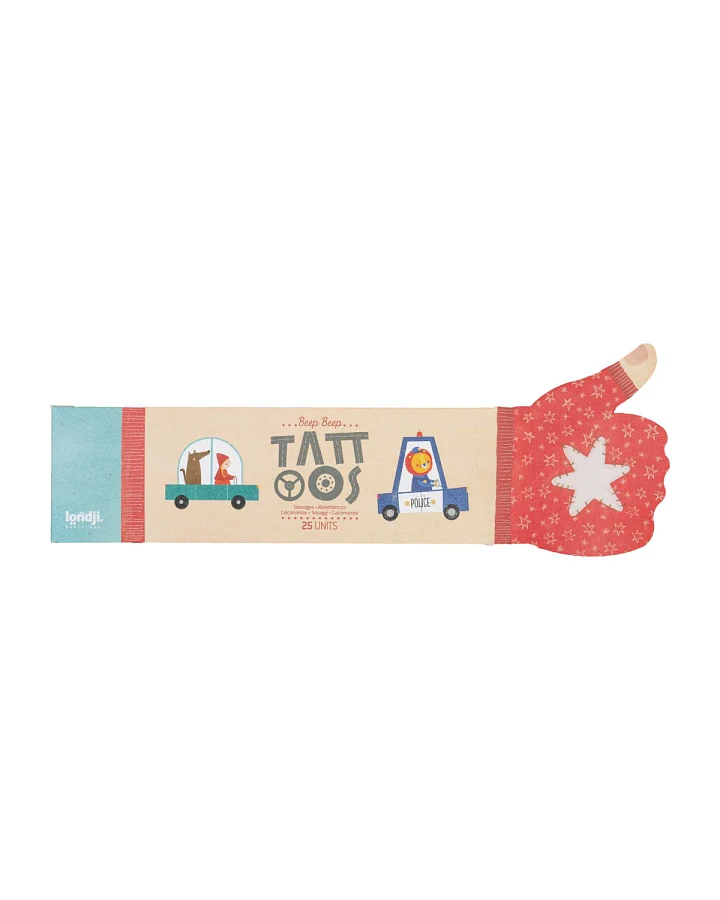 londji - Abziehtattoos "Beep, Beep"