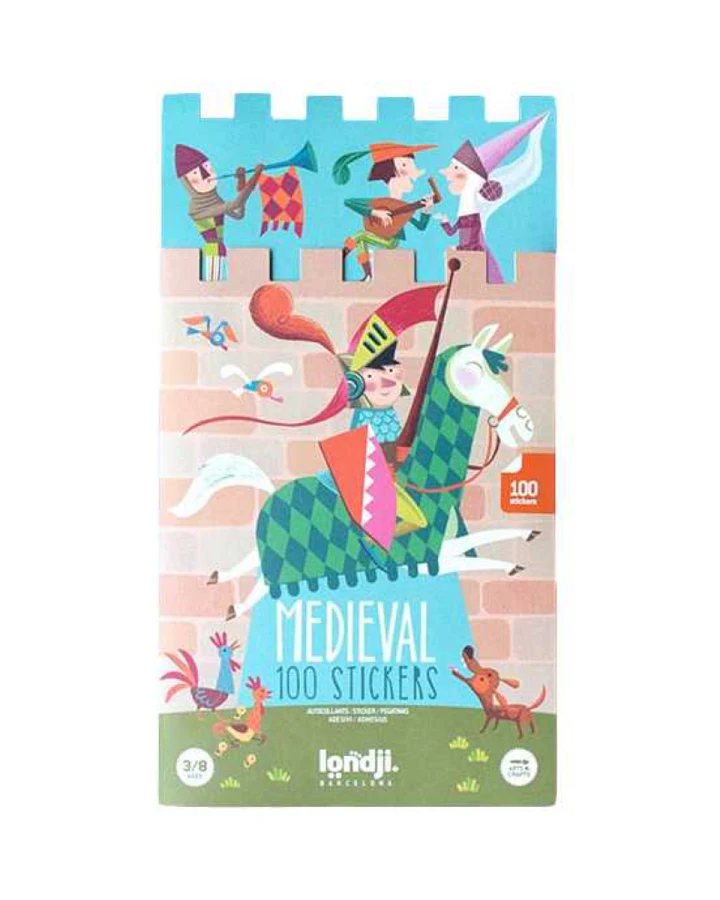 londji - Sticker wiederverwendbar "Mittelalter"