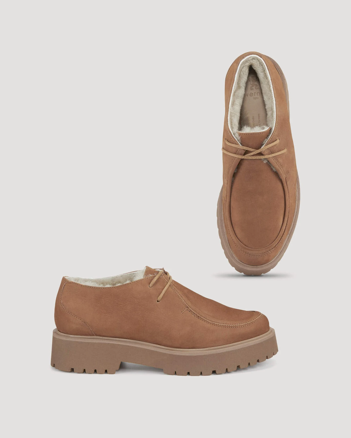 hessnatur Damen Derby Loafer aus Rindsnubukleder - braun - Größe 41 – Ansicht 3