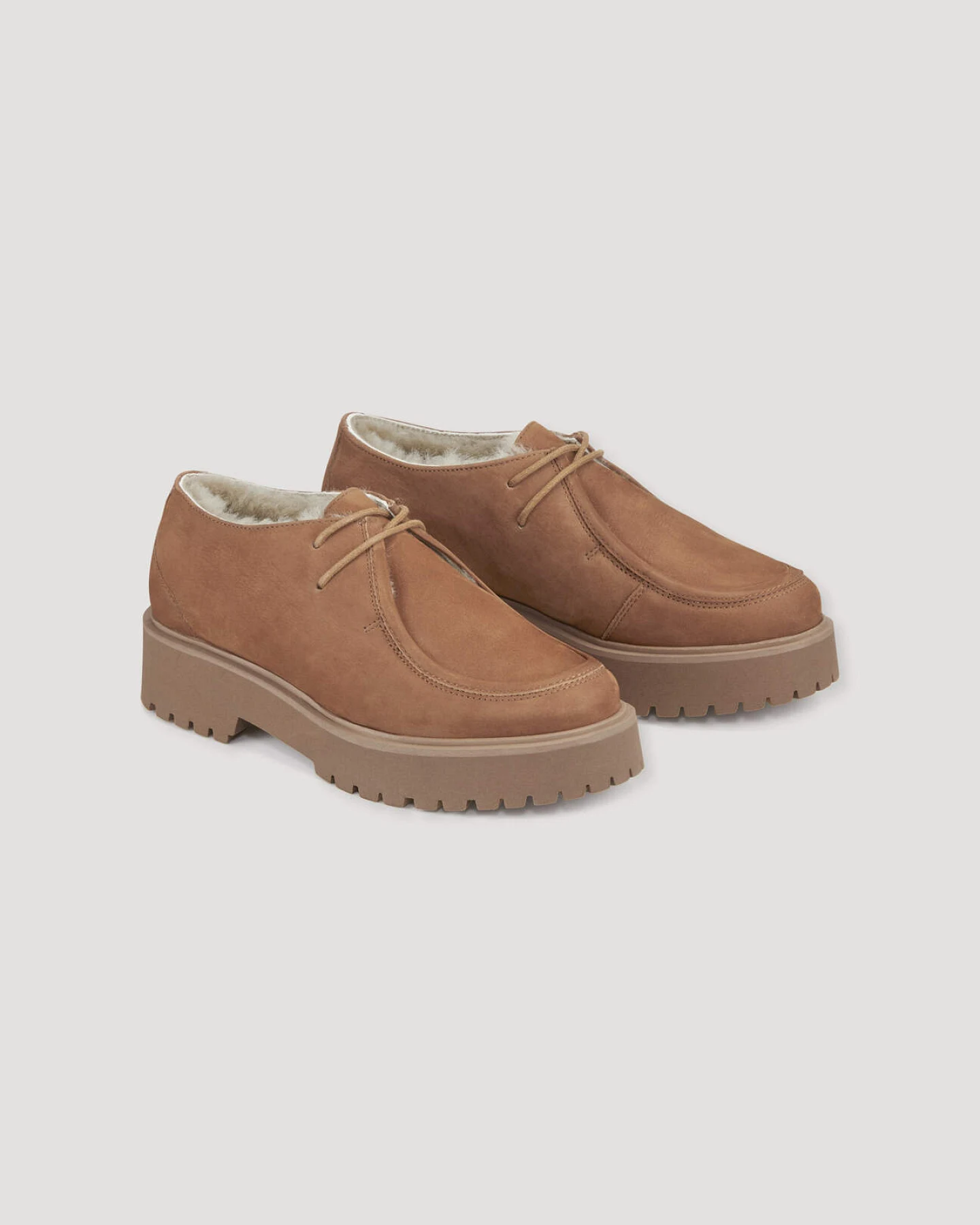 hessnatur Damen Derby Loafer aus Rindsnubukleder - braun - Größe 37 – Ansicht 4