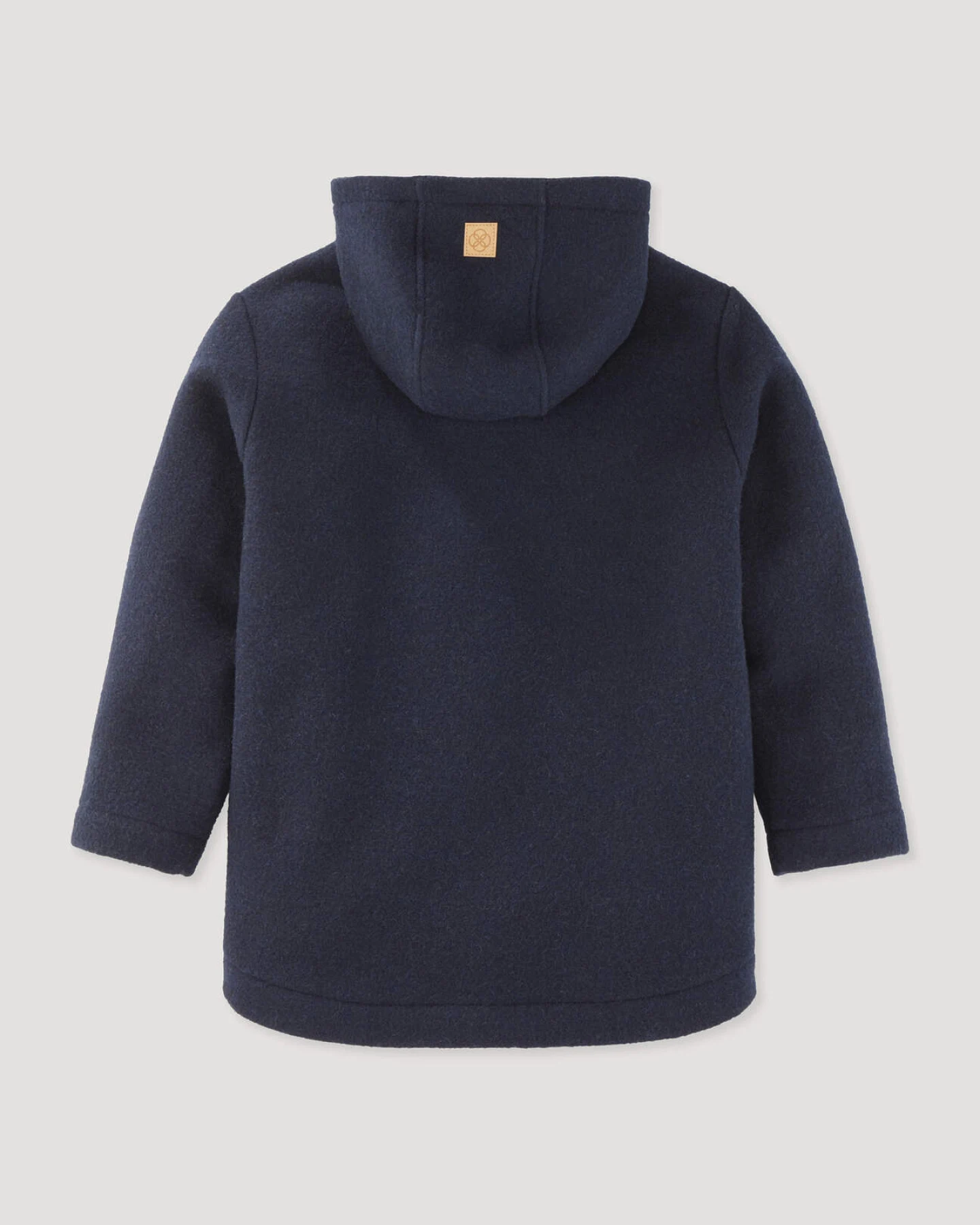 hessnatur Kinder Parka Relaxed aus Rhönwolle und eurpäischer Schurwolle - blau - Größe 110/116 – Ansicht 2