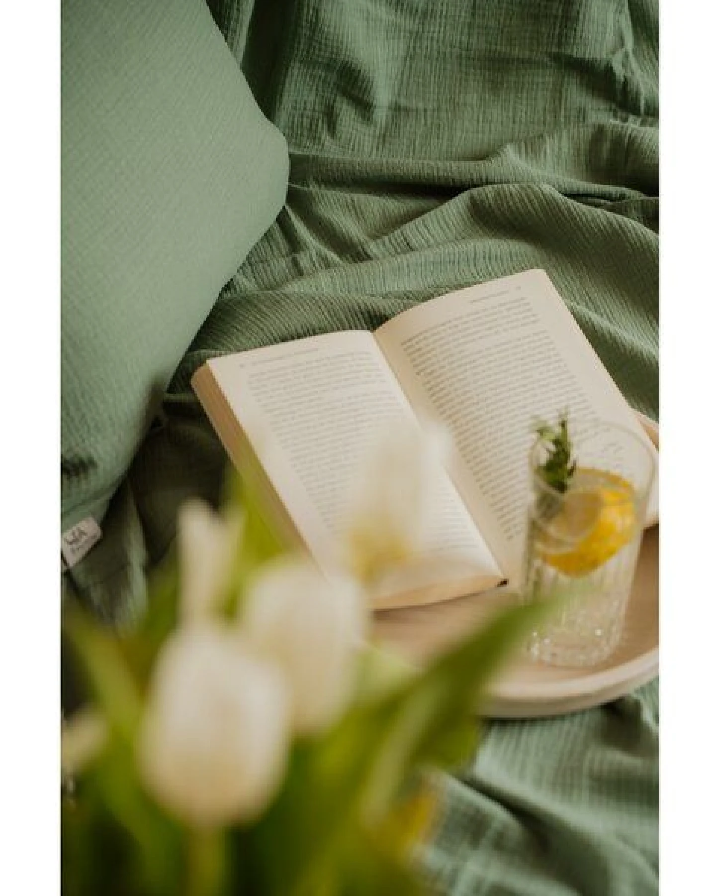 Hutch&Putch Musselin-Sommerbundle für warme Nächte (Sommerdecke 200x135 + Kopfkissenbezug nach Wahl) aus 100% Bio-Baumwolle - Handmade in Germany – Ansicht 2