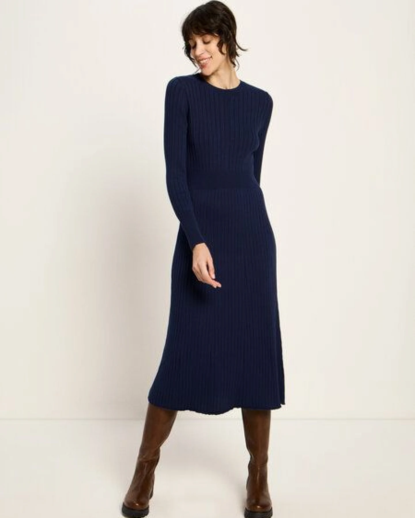 LANIUS Strickkleid aus Bio-Baumwolle – Ansicht 2