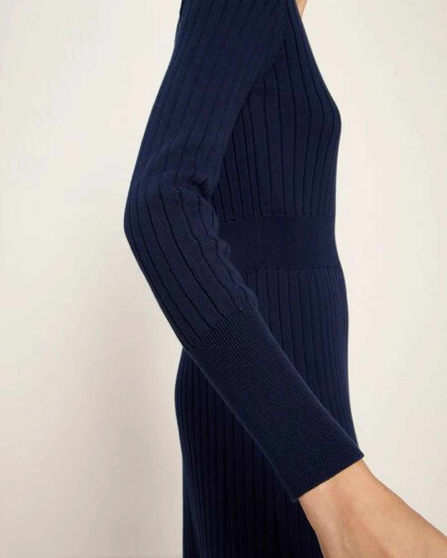 LANIUS Strickkleid aus Bio-Baumwolle – Ansicht 4