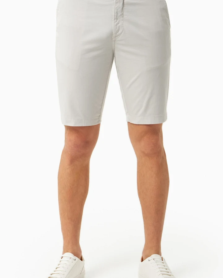 ORGANICATION Herren vegan Shorts Slim Fit Chino Hellgrau