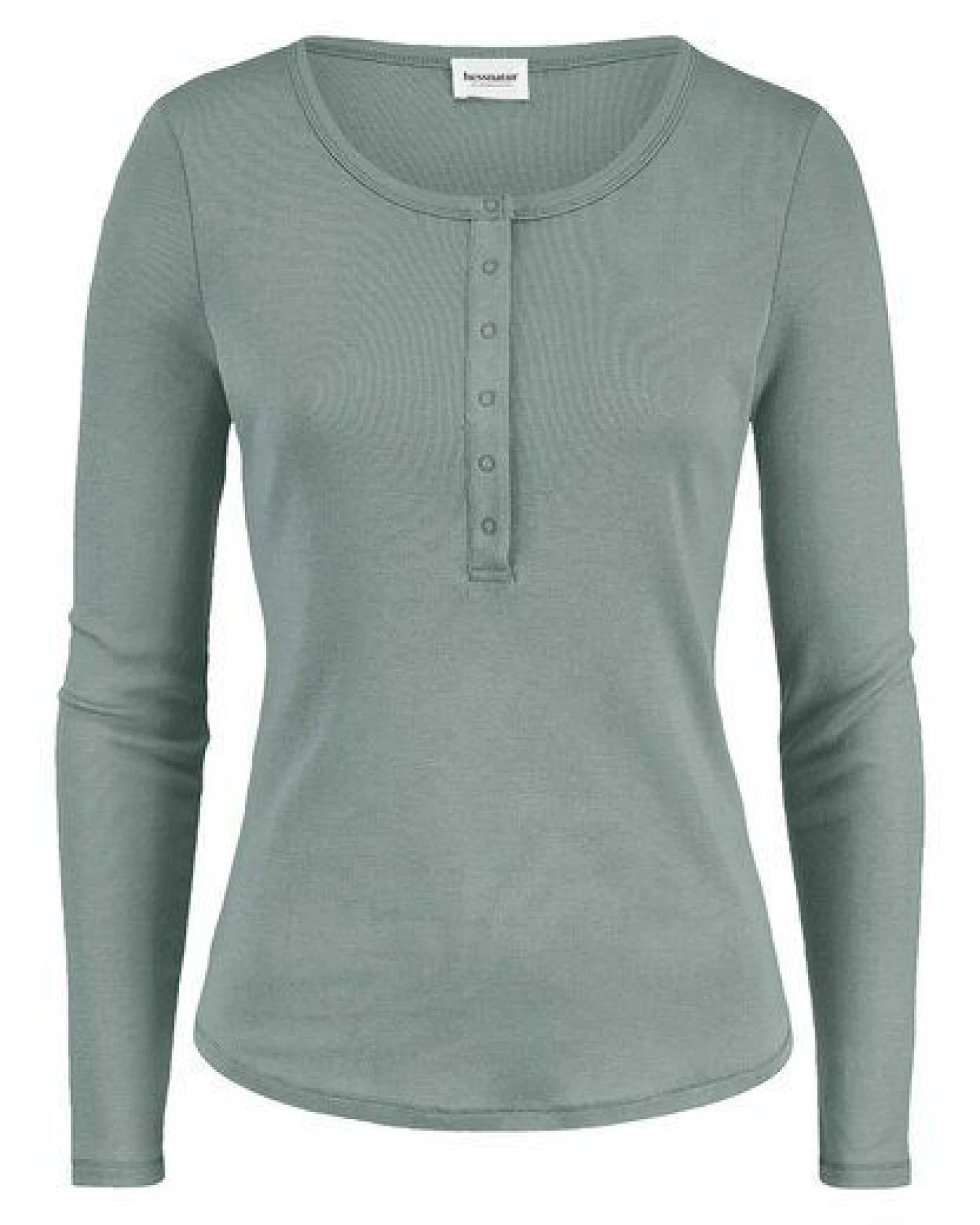 hessnatur Softrib Longsleeve Henley Fitted aus Bio-Baumwolle und Tencel Modal – Ansicht 3