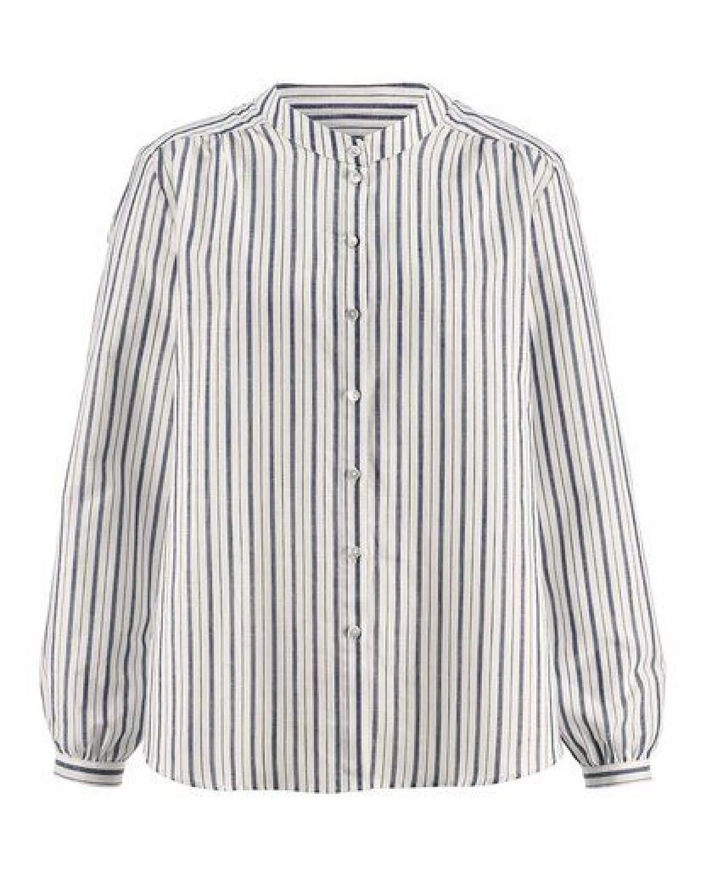 hessnatur Streifen Bluse Relaxed aus Bio-Baumwolle mit Leinen – Ansicht 3