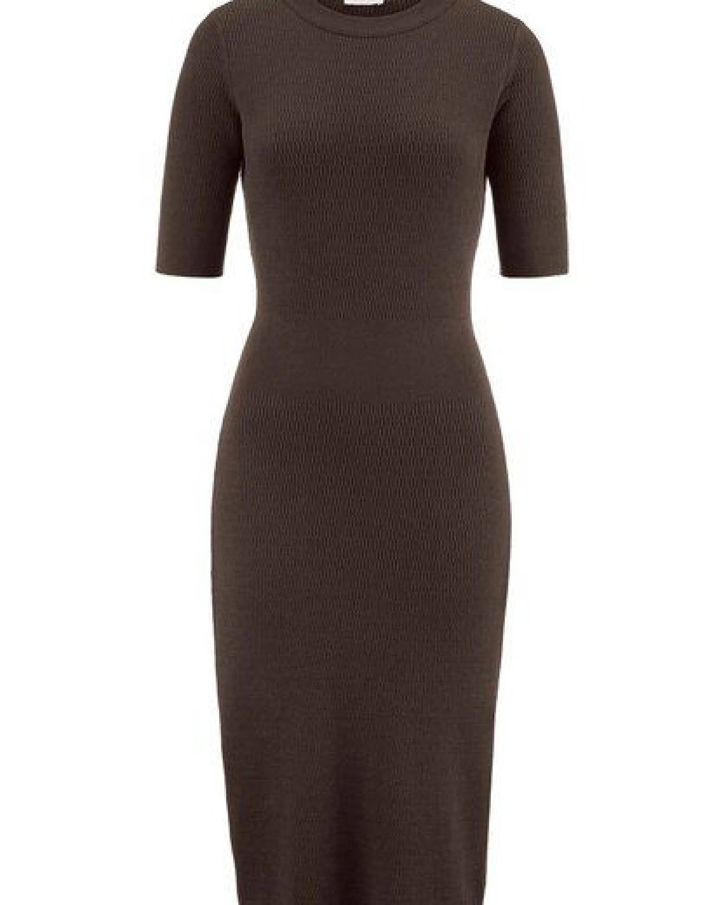 hessnatur Strick Kleid Regular aus Bio-Baumwolle und Wolle – Ansicht 3
