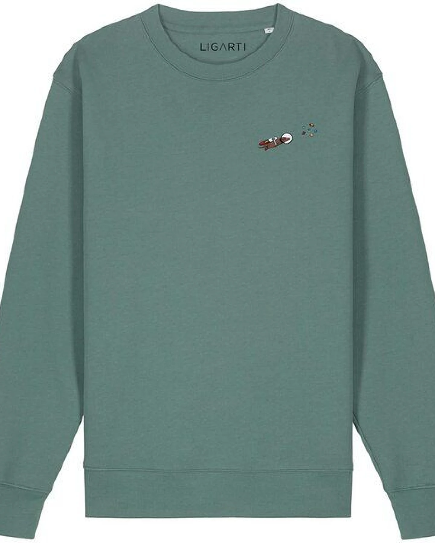 Bestickter Pullover – Astrowau der Space-Hund – LIGARTI Tiermanufaktur – Ansicht 3