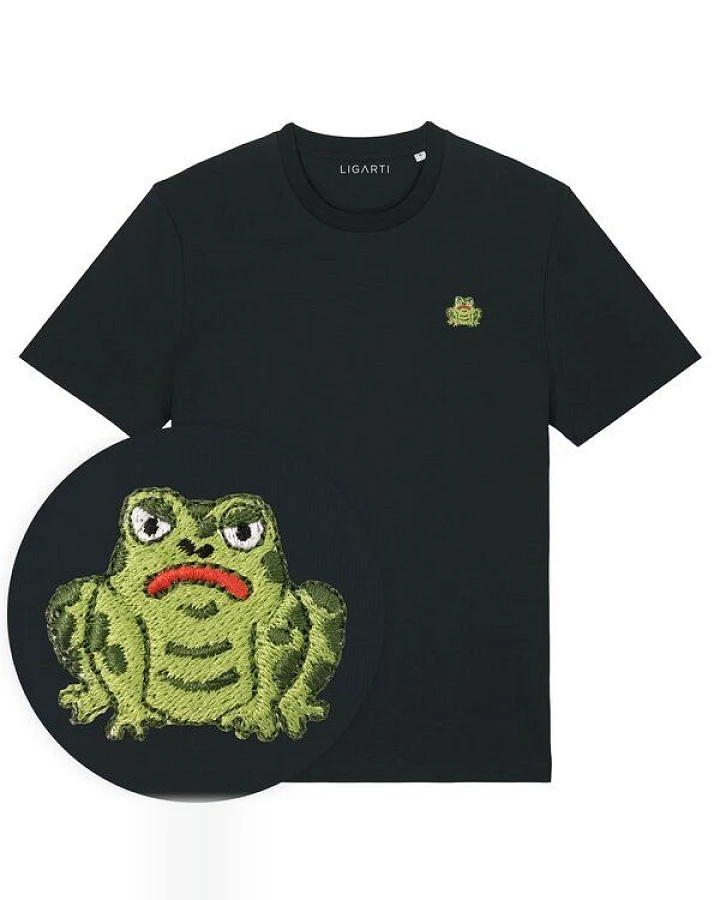 Besticktes T-Shirt – Gretel die Kröte – LIGARTI Tiermanufaktur