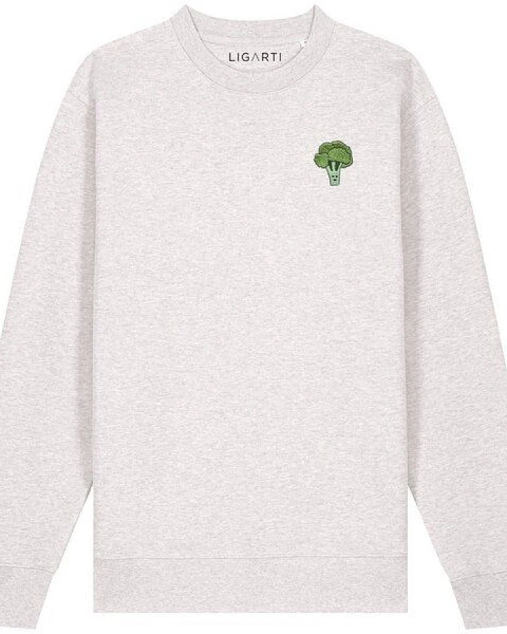 Bestickter Pullover – Brokkoli – LIGARTI Tiermanufaktur