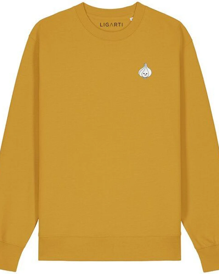 Bestickter Pullover – Knoblauch – LIGARTI Tiermanufaktur