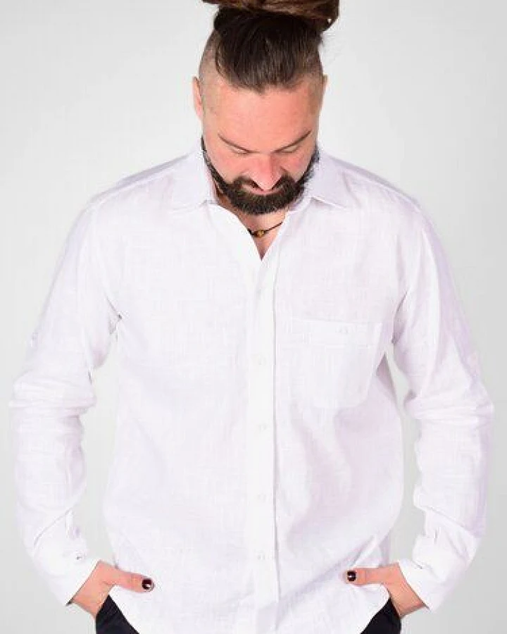 Mrs.Hippie Herren-Leinenhemd "Karsten" – Helden & Halunken