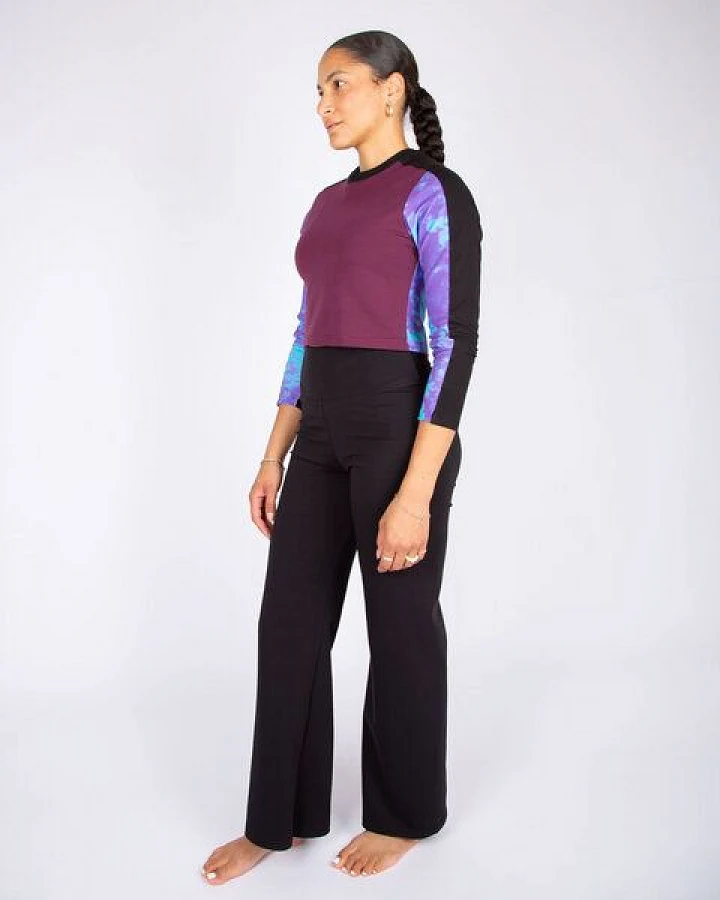 ÆVRIL Damen Yoga Leggings // Schwarz// Bio-Baumwolle