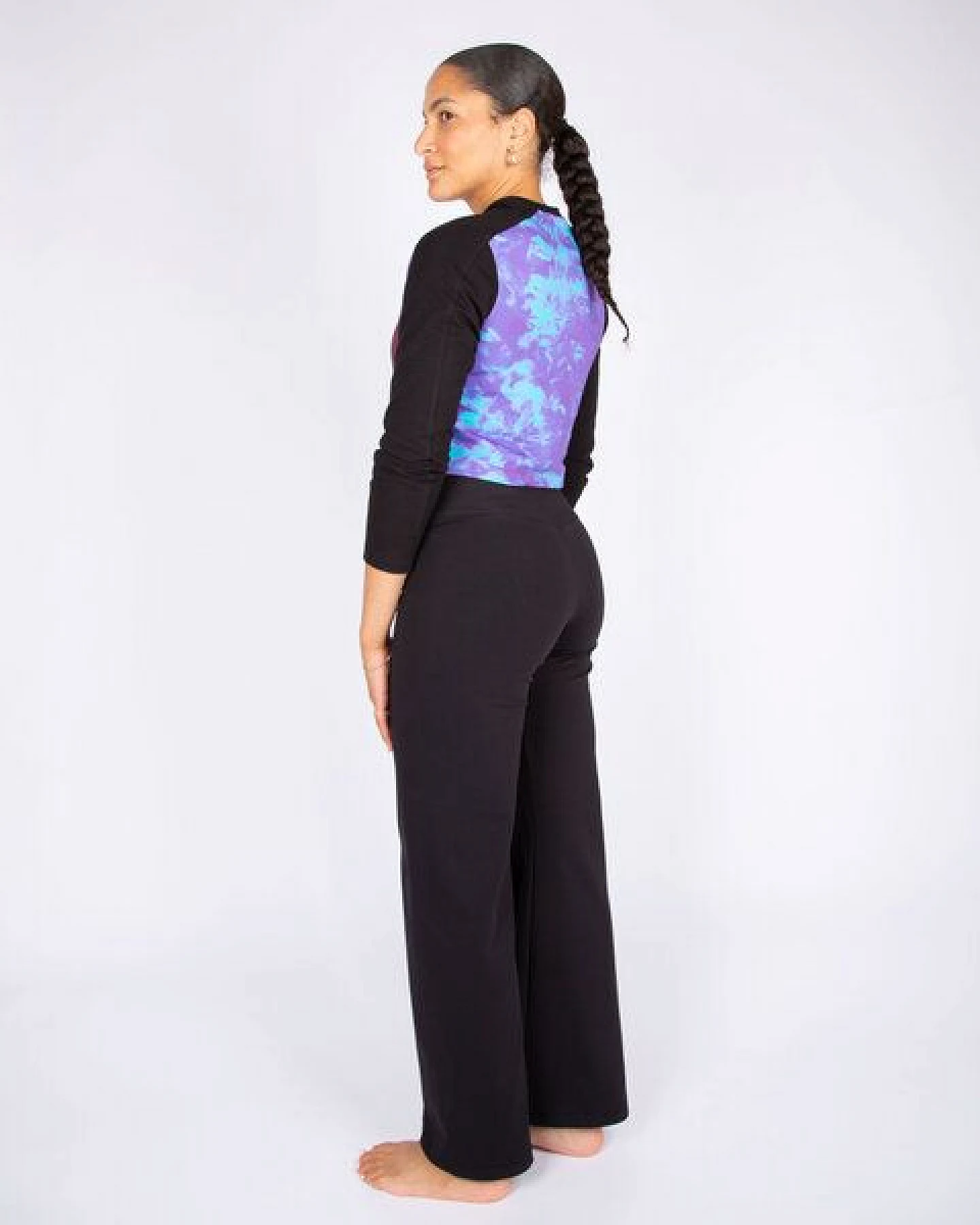 ÆVRIL Damen Yoga Leggings // Schwarz// Bio-Baumwolle – Ansicht 4