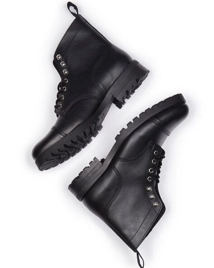 Will's Vegan Shop Weit geschnittene Arbeitsstiefel