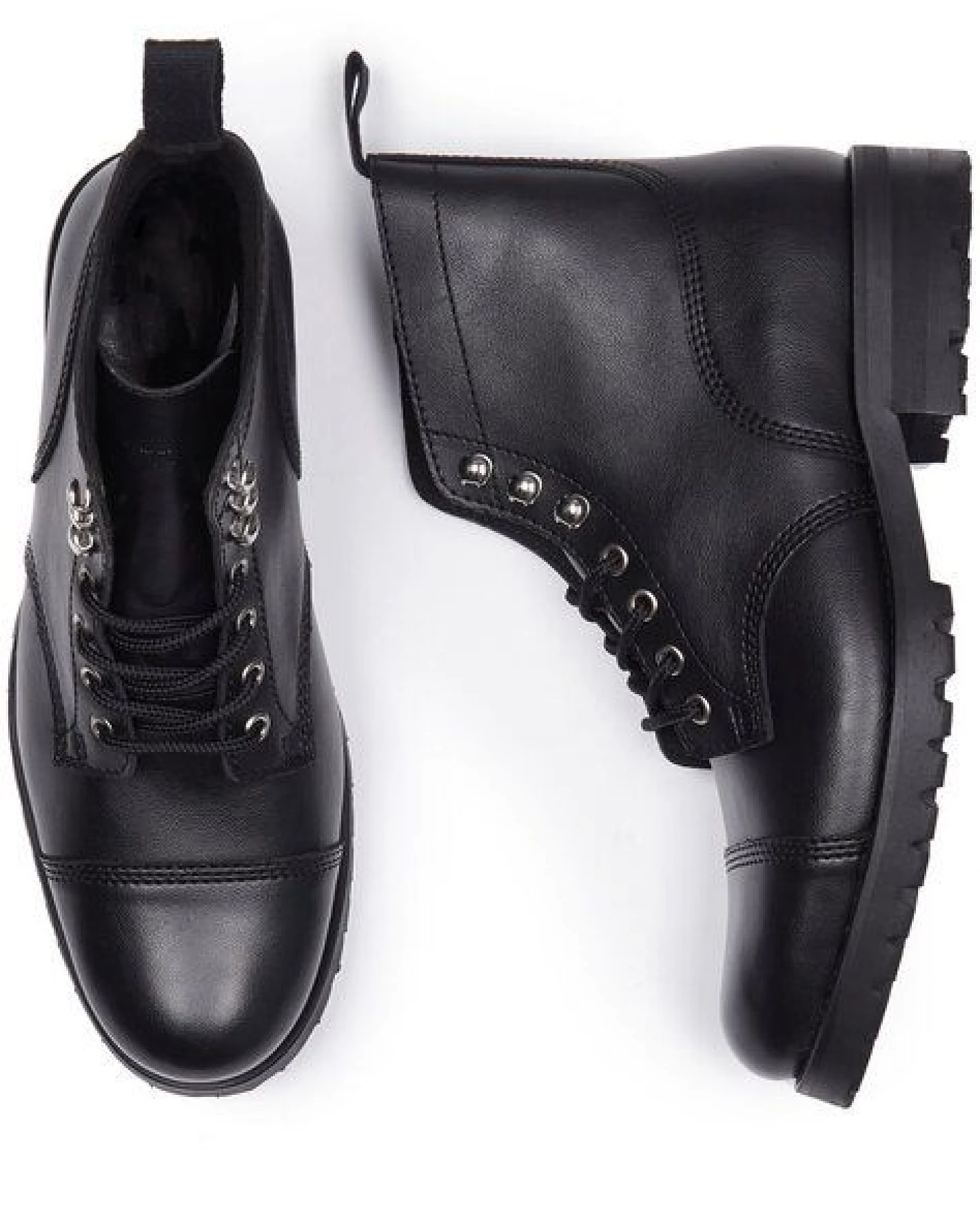 Will's Vegan Shop Weit geschnittene Arbeitsstiefel – Ansicht 2
