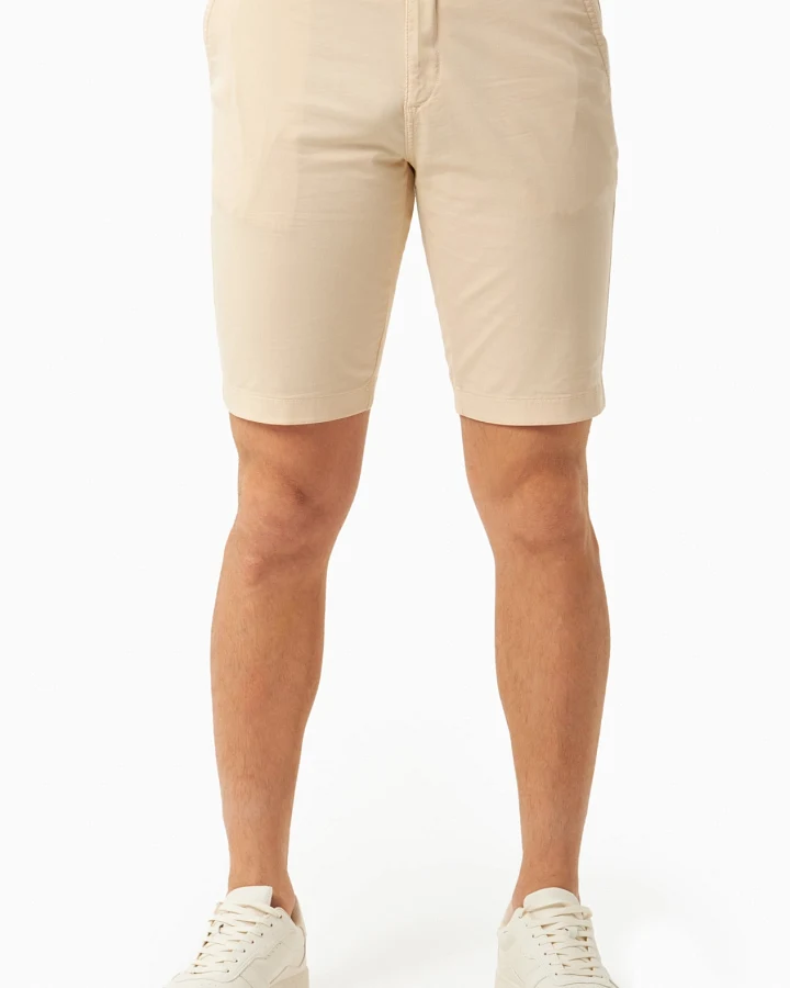 ORGANICATION Herren vegan Shorts Slim-Fit Chino Beige