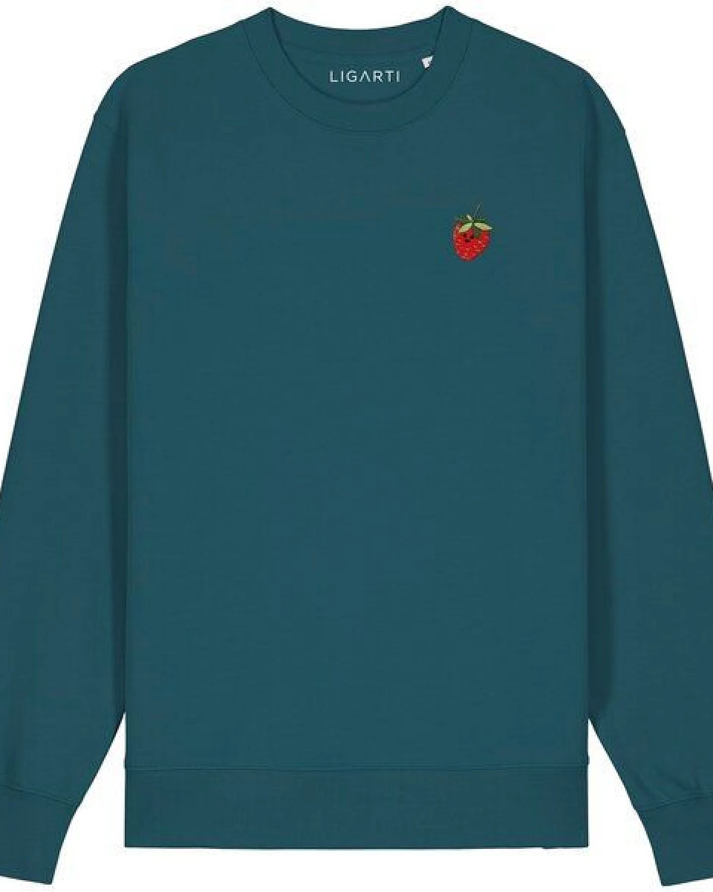 Bestickter Pullover – Erdbeere – LIGARTI Tiermanufaktur – Ansicht 4