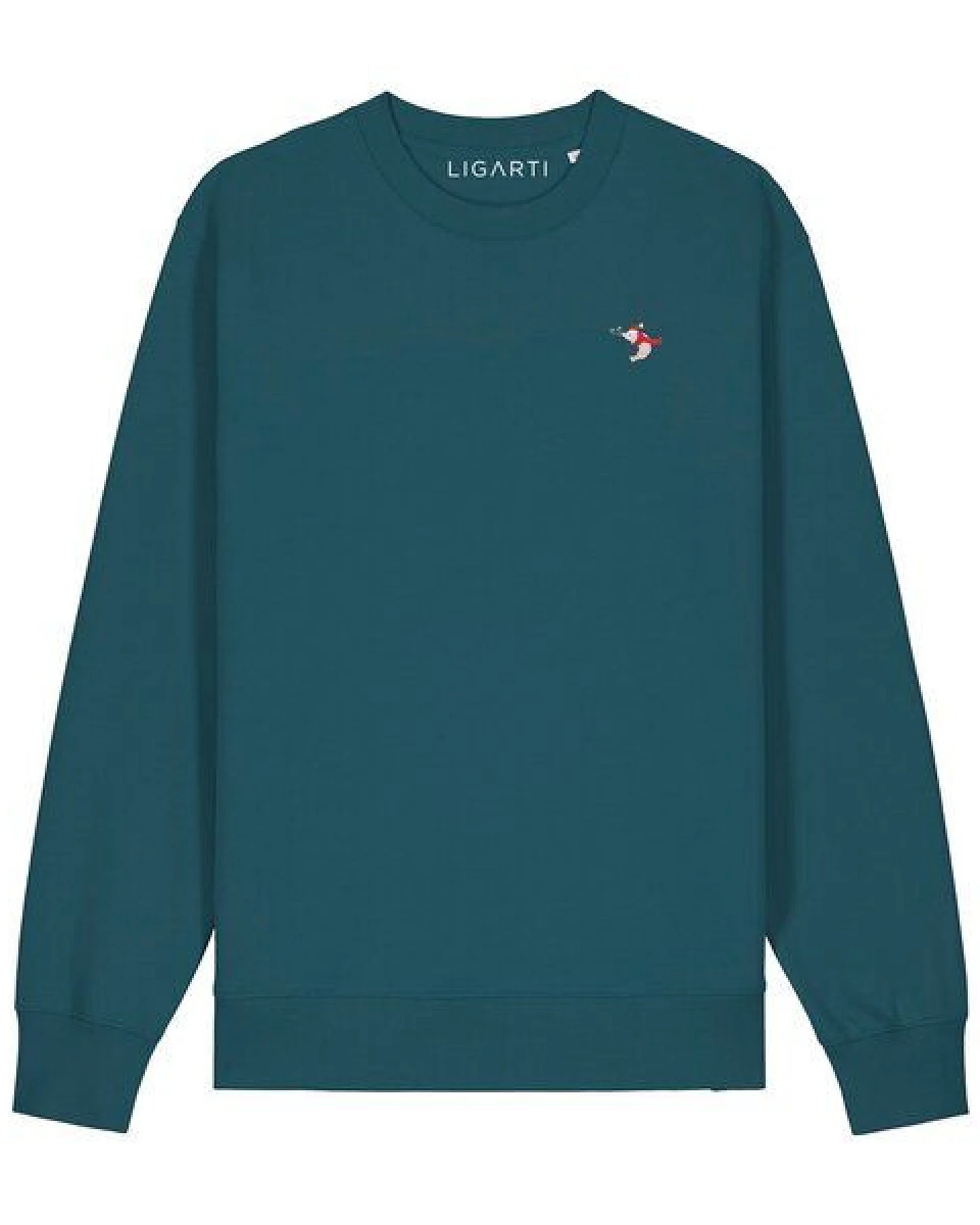 Bestickter Pullover – Jean-Luc die Weihnachtsgarnele – LIGARTI Tiermanufaktur – Ansicht 4
